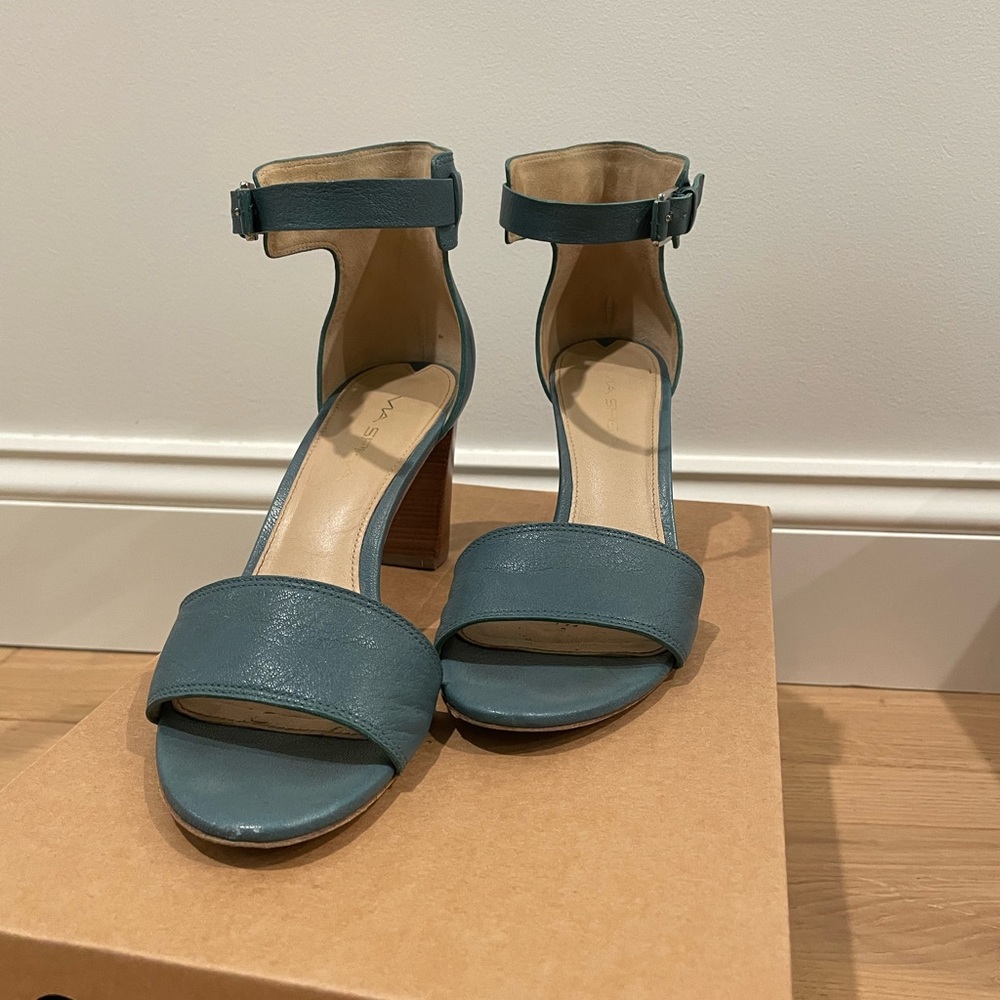 Via Spiga leather ankle strap sandals